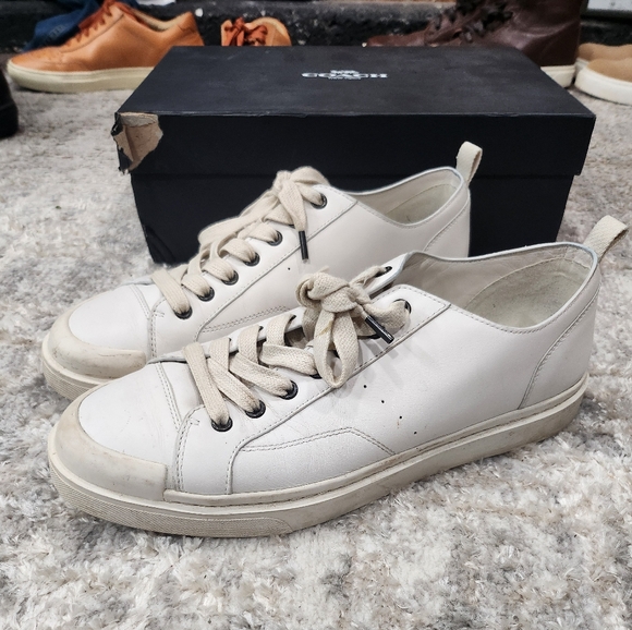 Coach Lo Top Men's White Sneakers - Picture 1 of 10